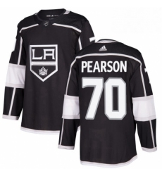 Mens Adidas Los Angeles Kings 70 Tanner Pearson Premier Black Home NHL Jersey 