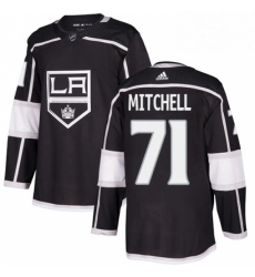Mens Adidas Los Angeles Kings 71 Torrey Mitchell Authentic Black Home NHL Jersey 