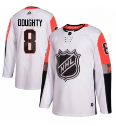 Mens Adidas Los Angeles Kings 8 Drew Doughty Authentic White 2018 All Star Pacific Division NHL Jersey 