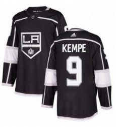 Mens Adidas Los Angeles Kings 9 Adrian Kempe Premier Black Home NHL Jersey 