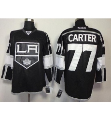 Mens Los Angeles Kings #77 Jeff Carter Home Black NHL Jersey