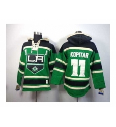 NHL Jerseys Los Angeles Kings #11 Kopitar green[pullover hooded sweatshirt][patch A]