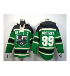 NHL Jerseys Los Angeles Kings #99 Gretzky green[pullover hooded sweatshirt][patch C]