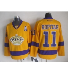 NHL Los Angeles Kings #11 Anze Kopitar yellow jerseys