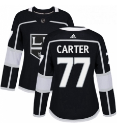 Womens Adidas Los Angeles Kings 77 Jeff Carter Authentic Black Home NHL Jersey 