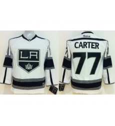 Kids Los Angeles Kings 77 Jeff Carter White NHL Jerseys