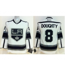 Kids Los Angeles Kings 8 Drew Doughty White NHL Jerseys