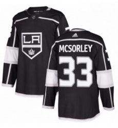 Youth Adidas Los Angeles Kings 33 Marty Mcsorley Authentic Black Home NHL Jersey 