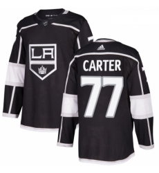 Youth Adidas Los Angeles Kings 77 Jeff Carter Authentic Black Home NHL Jersey 