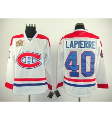 2011 Heritage Classic Montreal Canadiens 40 Maxim Lapierre white ice Hockey Jersey