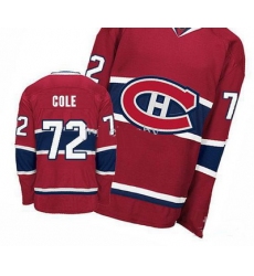 2011 Montreal Canadiens NHL Hockey Jerseys #72 Cole Red Authentic Hockey Jersey