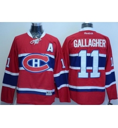 Canadiens  #11 Brendan Gallagher Red Home Stitched NHL Jersey