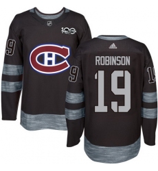 Canadiens #19 Larry Robinson Black 1917 2017 100th Anniversary Stitched NHL Jersey