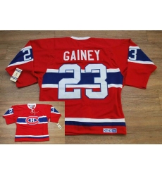 Canadiens #23 Bob Gainey Stitched Red CH CCM Throwback NHL Jersey