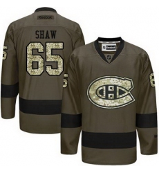 Canadiens #65 Andrew Shaw Green Salute to Service Stitched NHL Jersey