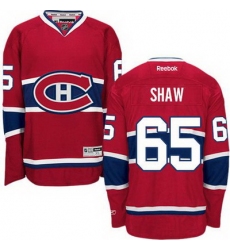 Canadiens #65 Andrew Shaw Red Home Stitched NHL Jersey