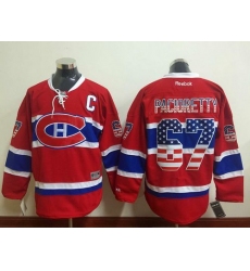 Canadiens #67 Max Pacioretty Red USA Flag Fashion Stitched NHL Jersey
