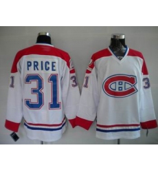 Hockey Montreal Canadiens #31 Carey Price Stitched Replithentic New CH White Jersey
