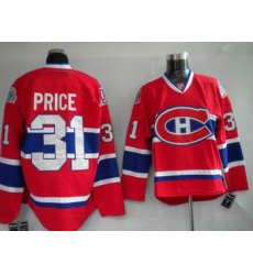 Hockey Montreal Canadiens #31 Carey Price Stitched Replithentic Red Jersey