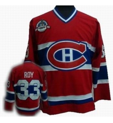 Hockey Montreal Canadiens #33 Patrick Roy MitchellAndNess Red CCM Jersey