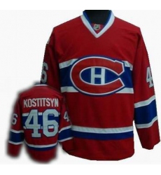 Hockey Montreal Canadiens #46 Andrei Kostitsyn Red Jersey