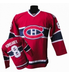 Hockey Montreal Canadiens #8 Mike Komisarek Stitched Replithentic Red Jersey