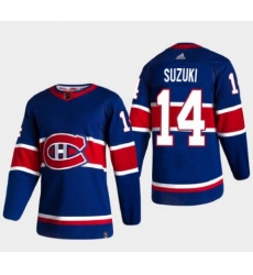 Men Canadiens Nick Suzuki Adidas Reverse Retro Jersey
