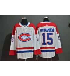 Men Montreal Canadiens 15 Jesperi Kotkaniemi White Adidas Jersey