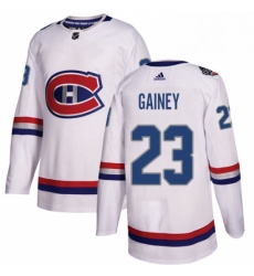 Mens Adidas Montreal Canadiens 23 Bob Gainey Authentic White 2017 100 Classic NHL Jersey 