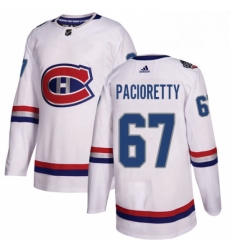 Mens Adidas Montreal Canadiens 67 Max Pacioretty Authentic White 2017 100 Classic NHL Jersey 