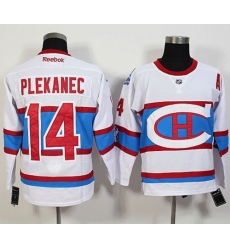 Montreal Canadiens #14 Plekanec White New CH Stitched NHL Jersey