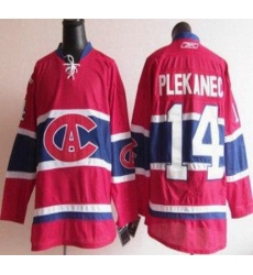 Montreal Canadiens 14 Tomas Plekanec Red NHL Jersey CA