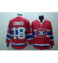 Montreal Canadiens #18 Serge Savard Robinson CCM red Jerseys