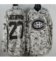 Montreal Canadiens 27 Alex Galchenyuk White Camo NHL Jersey
