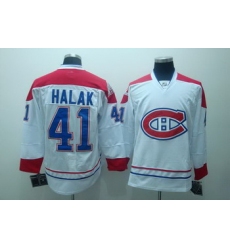 Montreal Canadiens  41 Jaroslav Halak  white Jersey CH