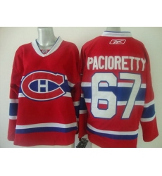 Montreal Canadiens 67 MAX PACIORETTY Premier Home Red Hockey Jerseys