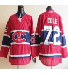 Montreal Canadiens 72 Erik Cole Red NHL Jersey CA