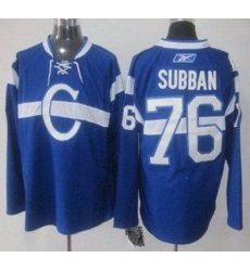 Montreal Canadiens 76 P.K. Subban Blue NHL Jersey