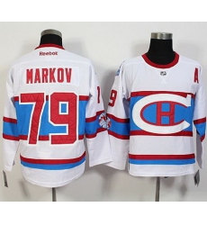 Montreal Canadiens #79 Markov White New CH Stitched NHL Jersey