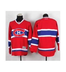 Montreal Canadiens Blank Stitched Red New CH NHL Jersey