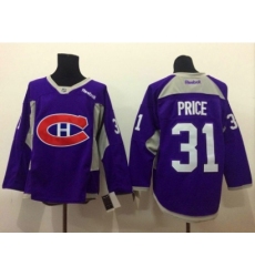 NHL Montreal Canadiens #31 Carey Price purple jerseys