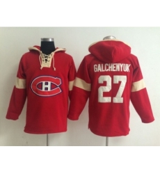 NHL montreal canadiens #27 galchenyuk red jersey[pullover hooded sweatshirt]