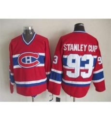 nhl jerseys montreal canadiens 93 stanleycup red