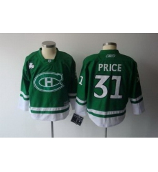 Youth KIDS Montreal Canadiens #31 Price CH green Jersey