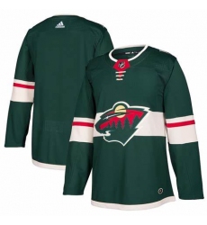 Men Adidas Minnesota Wild Blank Green Stitched NHL Jersey