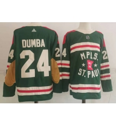 Men Minnesota Wild 24 Matt Dumba Green 2022 Winter Classic Adidas Stitched NHL Jersey