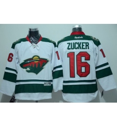 Minnesota Wild  #16 Jason Zucker White Stitched NHL Jersey