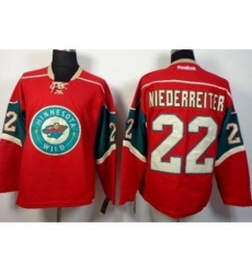 Minnesota Wild #22 Nino Niederreiter Red Stitched NHL Jersey