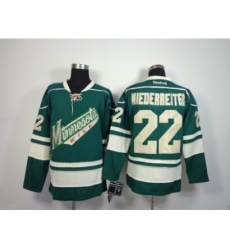 NHL Minnesota Wilds #22 miederreiter green jerseys