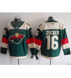 Wild #16 Jason Zucker Green 2016 Stadium Series Stitched NHL Jersey
